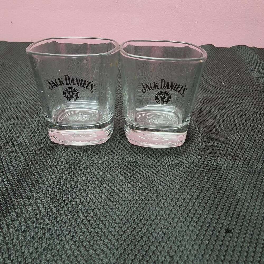 Jack Daniel's Old No. 7 Square Whiskey Glasses Set of 2